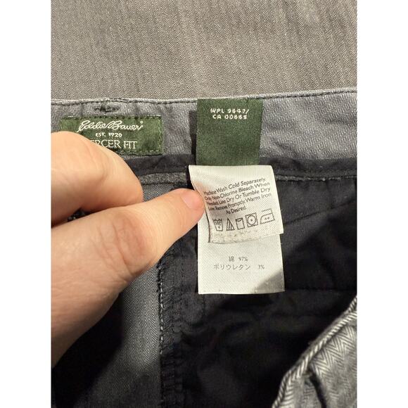 Eddie Bauer Mercer Fit Pants Wide Leg Trousers Womens Size 8 Gray Stretch Chinos - Picture 9 of 13